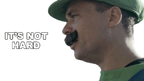 Its Not Hard Luigi Sticker - Its Not Hard Luigi Jordyn Stickers