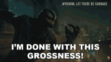 Im Done With This Grossness Venom GIF - Im Done With This Grossness Venom Tom Hardy GIFs