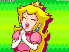 Princess Peach Clapping GIF - Princess Peach Clapping Happy GIFs