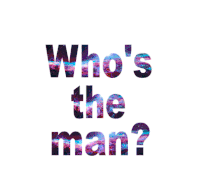 Whos The Man Sticker - Whos The Man Stickers