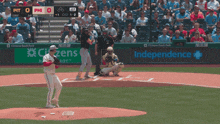 a baseball game is being played between pittsburgh and phi