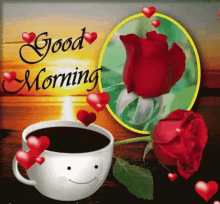 Good Morning Coffee GIF - Good Morning Coffee Hearts GIFs