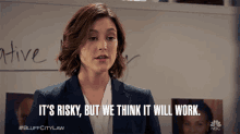 Its Risky But We Think It Will Work Bluff City Law GIF