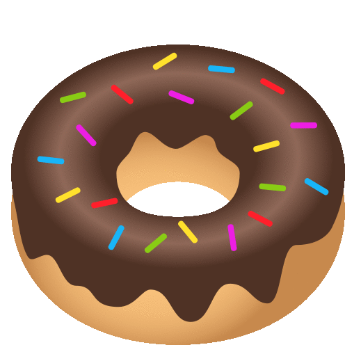 Doughnut Food Sticker - Doughnut Food Joypixels - Discover & Share GIFs