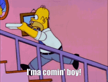 Ima Comin Boy Simpsons GIF