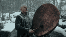 Wardruna Lyfjaberg Viking Snow Drum GIF - Wardruna Lyfjaberg Viking Snow Drum GIFs