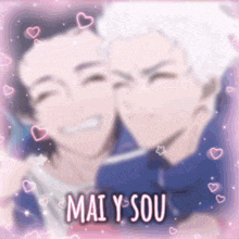a couple of anime characters with the name mai y sou
