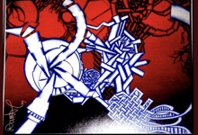 a drawing of a maze with the name doume on the bottom of it