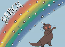 Reach For The Stars Otter Dance GIF - Reach For The Stars Otter Dance Ottery GIFs