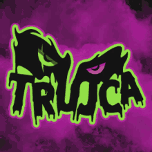 a purple and green logo that says trlica on it