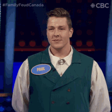 nodding paul family feud canada i see attention