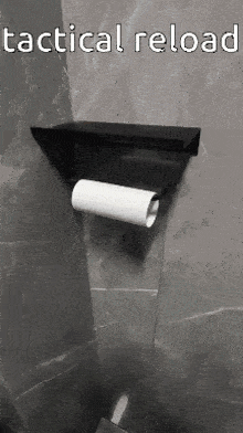 Tactical Reload Toilet Paper GIF