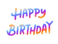 a happy birthday sign with a star in the middle