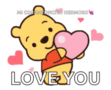 Winnie The Pooh Hearts GIF - Winnie The Pooh Hearts Love You GIFs