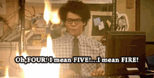 Maurice Moss The It Crowd GIF - Maurice Moss The It Crowd Four GIFs
