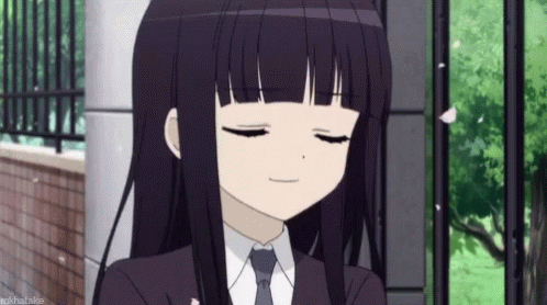 Anime Smirking Girl GIF  GIFDBcom