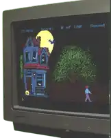 a computer monitor displays a video game with a score of 0 of 190