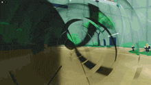a screenshot of a video game shows a person in a circle