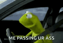 Driving Kermit GIF - Driving Kermit Frog GIFs