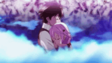 anime val ally couple hug