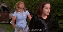Filled With Christ Love Aggressive GIF - Filled With Christ Love Aggressive Throw GIFs