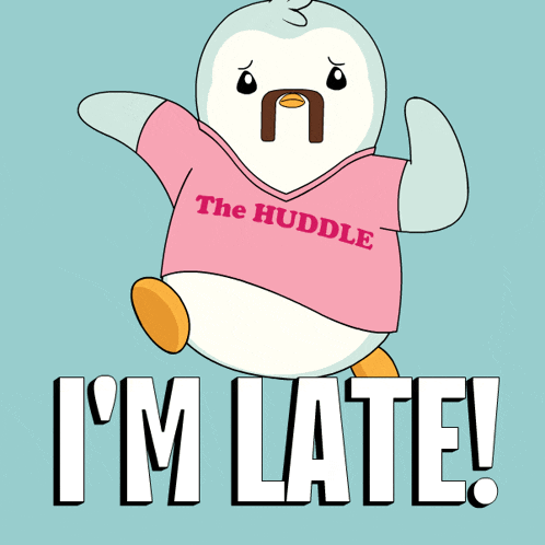 a penguin wearing a pink shirt that says 