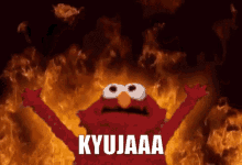 Kyuja Elmo GIF - Kyuja Elmo Flame GIFs
