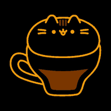 Kitty Coffee Haloween GIF - Kitty Coffee Haloween GIFs