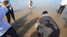 Swimming Rare Giant Softshell Turtle Released Into The Wild GIF