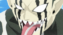 a cartoon character with a tongue sticking out
