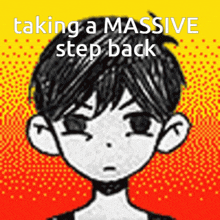 Omori Step Back GIF - Omori Step Back Take A Step Back GIFs