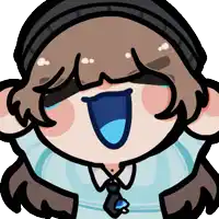 a cartoon drawing of a person with their mouth wide open