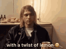 Nirvana Kurt Cobain GIF - Nirvana Kurt Cobain With A Twist Of Lemon GIFs