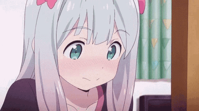 smiling anime girl gif