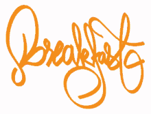 breakfast hand lettered gaiama canrau rainbow