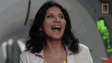 Laughing Sahar Saleem GIF - Laughing Sahar Saleem Ultimate Treasure Countdown GIFs