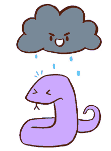 mood bad day rain rainy snake