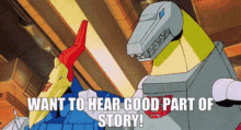 transformers grimlock want to hear good part of story story storytime