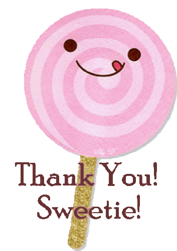 Thank You Sticker - Thank You Sweetie Stickers