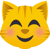 Blushing Cat Sticker - Blushing Cat Joypixels Stickers