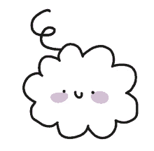cartoon cute simple cloud uwu