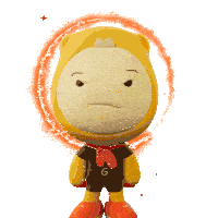 a stuffed animal with the word angry on top of it
