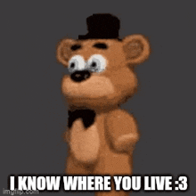 I Know Where You Live Freddy GIF - I Know Where You Live Freddy Fazbear GIFs