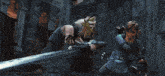 a man is fighting another man in a video game