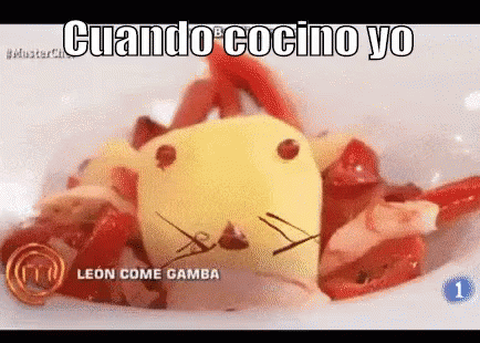 León Come Gamba Master Chef España GIF - Leon Come Gamba Cuando Cocino Yo  Cocina - Discover & Share GIFs