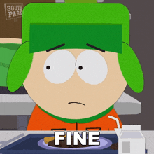 Fine Kyle Broflovski GIF - Fine Kyle Broflovski South Park World Privacy Tour GIFs