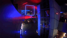 Neon Lights Into Thehole GIF