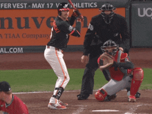 a baseball game is being played on may 17 against the athletics