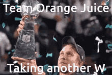 Team Orange Juice GIF - Team Orange Juice Taking Aw GIFs
