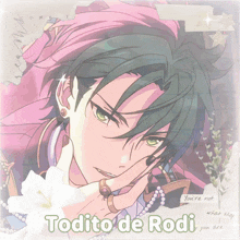 a drawing of a man with the name todito de rodi on it